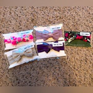 Bundle of Five Little Sleepies Headband Bows